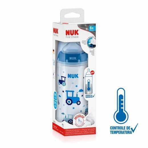 Mamadeira Nuk FC Controle de Temperatura 300ml Imagem de Mamadeira Nuk FC Controle de Temperatura 300ml
