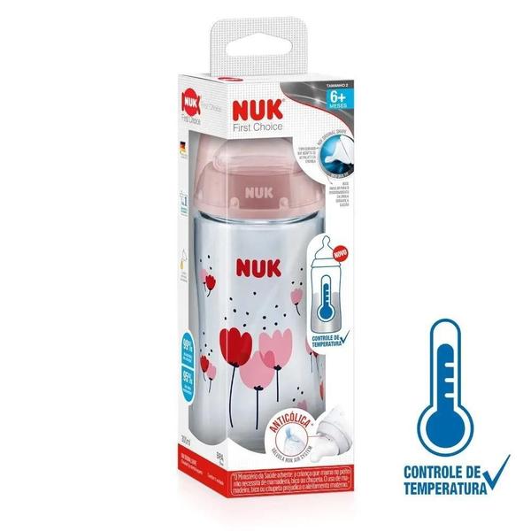 Imagem de Mamadeira Nuk Fc Temp Control S2 - Girl - 300 Ml