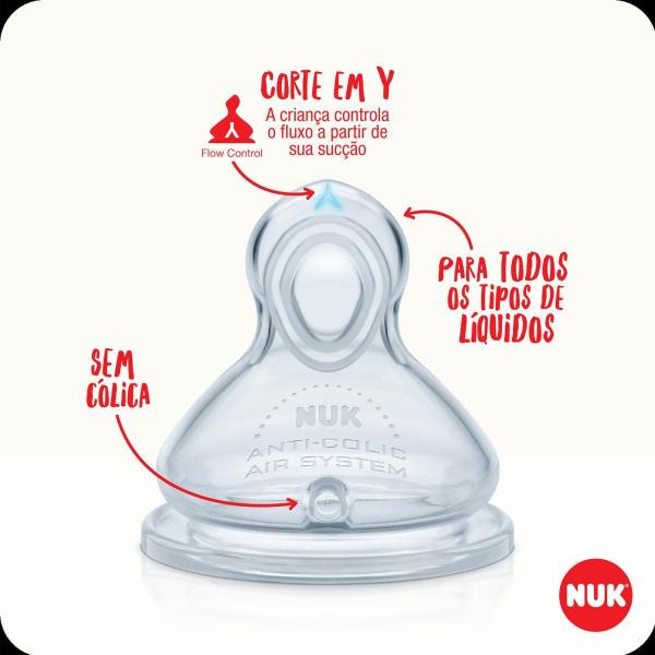 Imagem de Mamadeira Nuk First Choice 300Ml Controle Temperatura Rosa