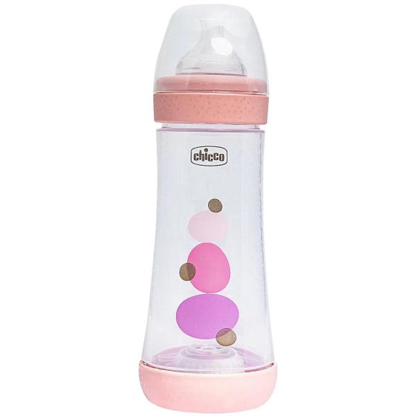 Imagem de Mamadeira Perfect 5 300ml 4m+ Fluxo Rápido Rosa Da Chicco