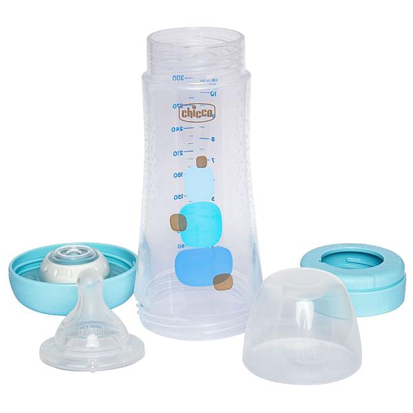 Imagem de Mamadeira Perfect 5 300ml Fluxo Rápido Azul (4m+) Chicco