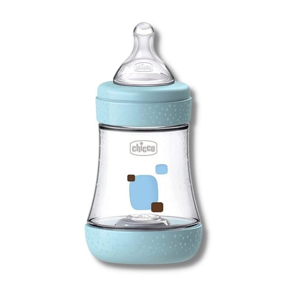 Imagem de Mamadeira perfect5 150ml fluxo inicial azul (0+) - chicco