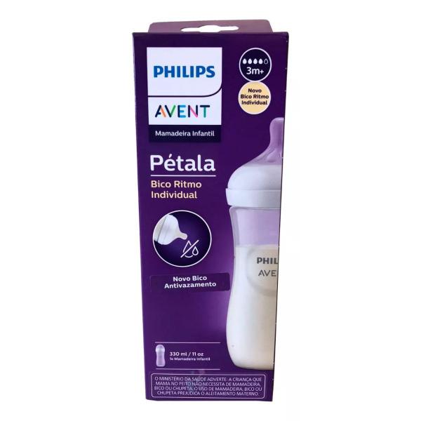 Imagem de Mamadeira Pétala 260 ML Transparente Anti-Cólica - Philips Avent