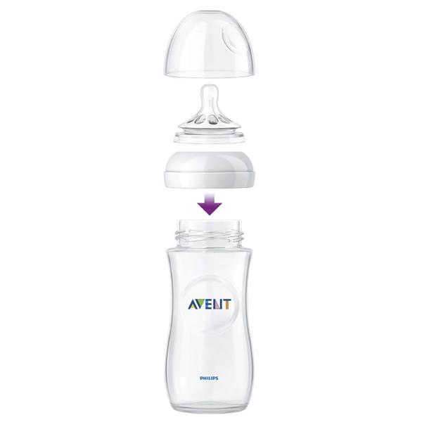 Imagem de Mamadeira Pétala 260 ml Transparente Philips Avent