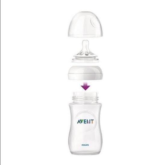 Imagem de Mamadeira petala 260ml (1m+) - transparente - philips avent