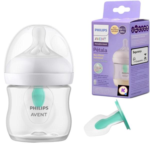 Imagem de Mamadeira petala 3.0 125ml air free transparente avent