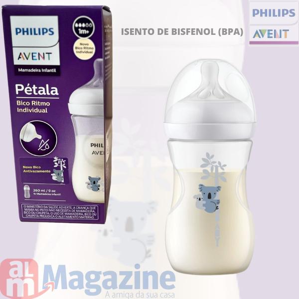 Imagem de Mamadeira Pétala 3.0 260ml Coala Philips Avent + bico n3 SCY903/66