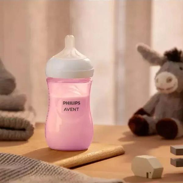 Imagem de Mamadeira Pétala 3.0 260ml Com Bico Nº3 Cor Rosa Philips Avent