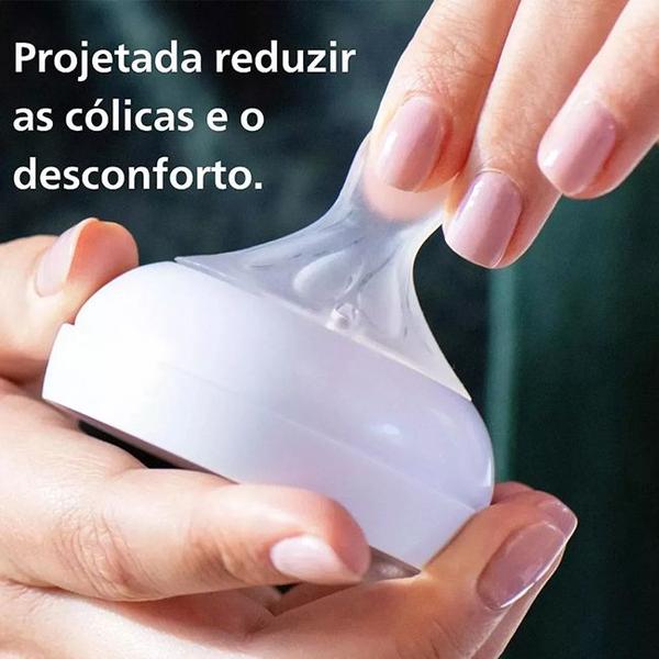 Imagem de Mamadeira Pétala 3.0 260ml Com Bico Nº3 Decorada Coala Philips Avent