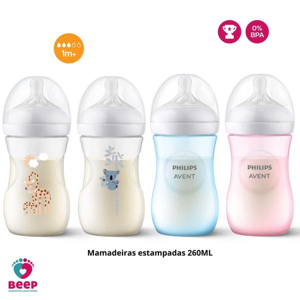 Imagem de Mamadeira Pétala 3.0 260ml decorada Avent