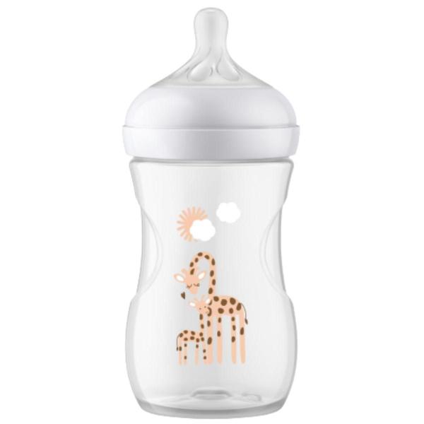 Imagem de Mamadeira Petala 3.0 260Ml Decorada Girafa - Philps Avent