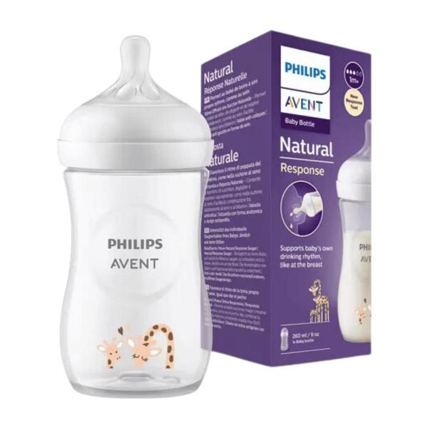 Imagem de Mamadeira Pétala 3.0 Decorada Girafa 260ml Philips Avent