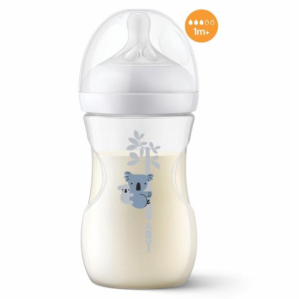 Imagem de Mamadeira Pétala 3.0 Philips Avent Coala Fluxo 1m+ 260ml 