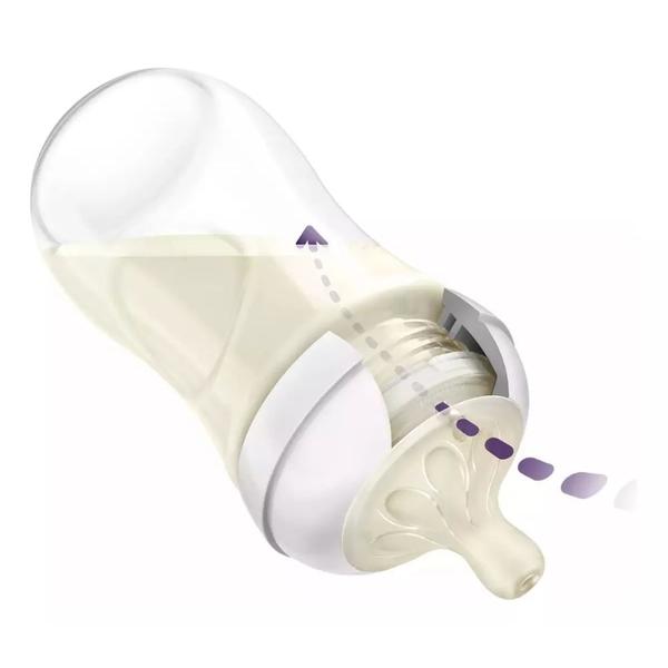 Imagem de Mamadeira Pétala Avent 3.0 Transparente 260ml 1m+ Philips Avent