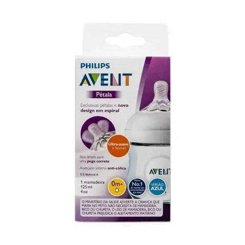 Imagem de Mamadeira Pétala Azul 125ml (0 Mês +) - Philips Avent