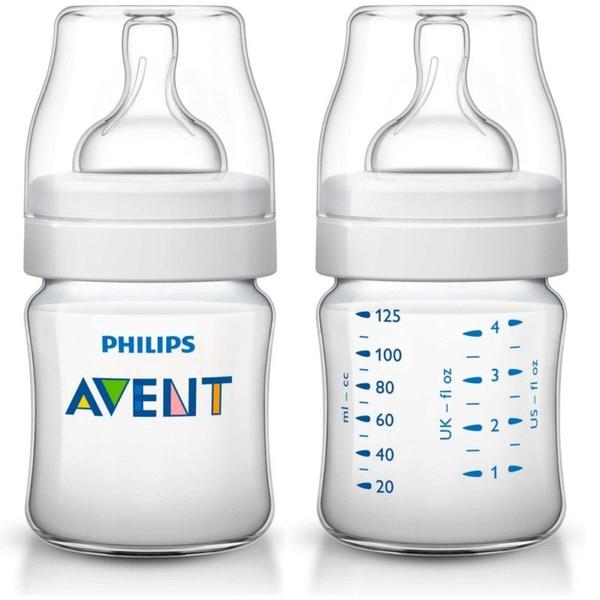 Imagem de Mamadeira Philips Avent Classic 125Ml Pack Duplo - Scf560/27