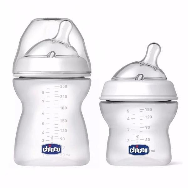 Imagem de Mamadeira Step Up 150ml + 250ml Transparente Chicco