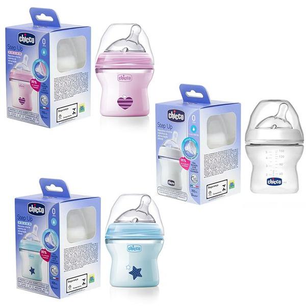 Imagem de Mamadeira Step Up 150ml Fluxo Normal Rescém Nascido Menino Menina 0m+ Chicco