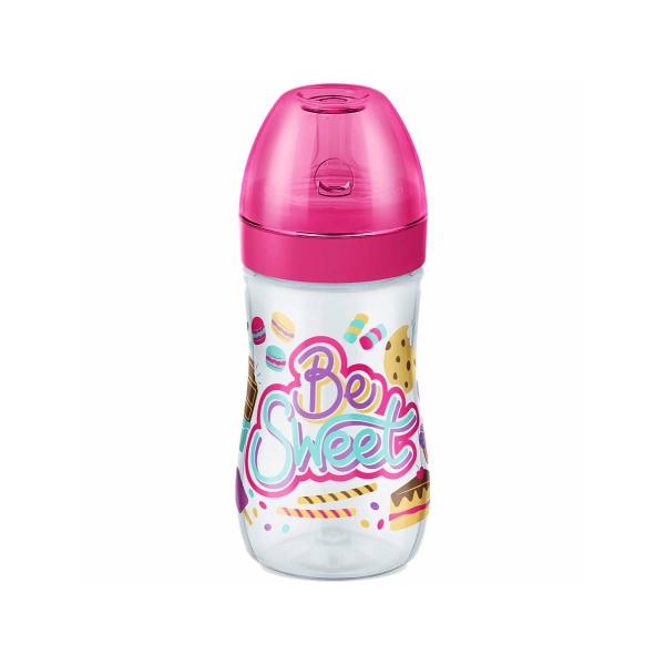 Imagem de Mamadeira Super Evolution Divertida Rosa 300ml - Lillo