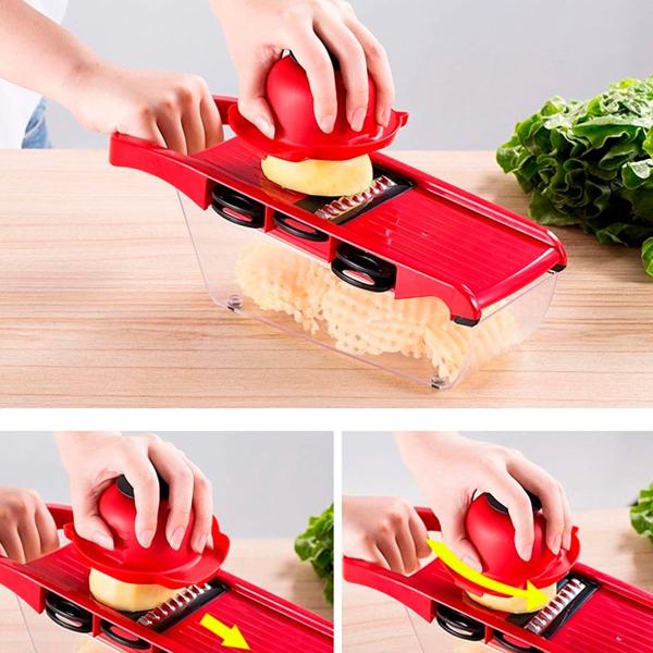 Mandolina Picador E Ralador De Alimentos Perfeito Para Cortes Finos - BIVENA Imagem de Mandolina Picador E Ralador De Alimentos Perfeito Para Cortes Finos