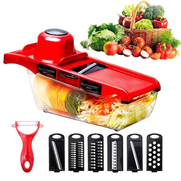 Mandolina Picador E Ralador De Alimentos Perfeito Para Cortes Finos - BIVENA Imagem de Mandolina Picador E Ralador De Alimentos Perfeito Para Cortes Finos