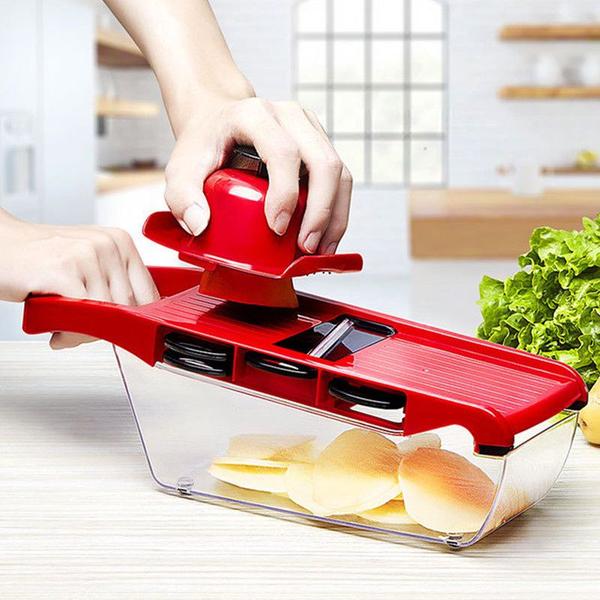 Imagem de Mandoline Fatiador Profissional Cozinha Slicer Aço Inox