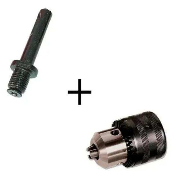 Mandril C/ Adaptador Parafusadeira Martelete Makita Dewalt - MTX Imagem de Mandril C/ Adaptador Parafusadeira Martelete Makita Dewalt