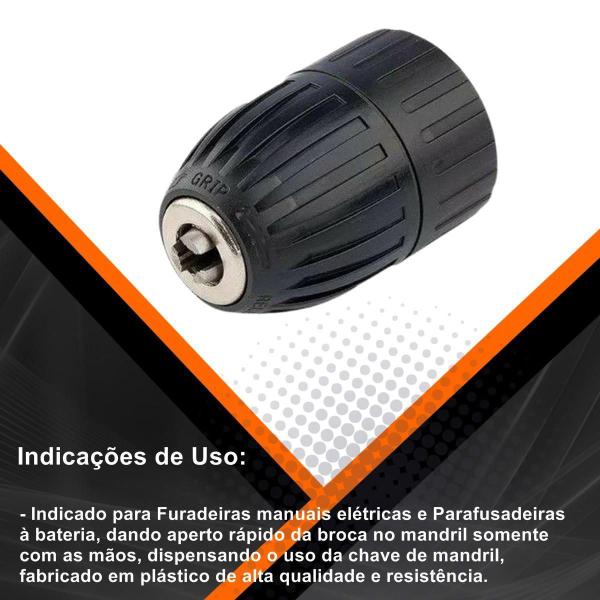 Imagem de Mandril De Aperto Rápido 10Mm 3/8 Pol