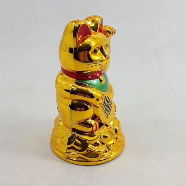 Imagem de Maneki Neko O Gato Da Sorte Japonês 11 Cm Energia Solar