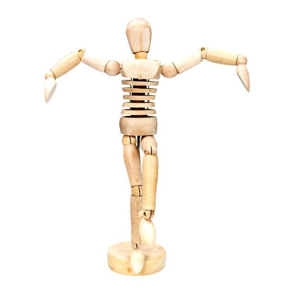 Imagem de Manequim Articulado Masculino com o Torso Flexível 20 Cm