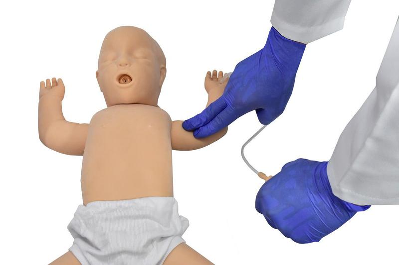 Imagem de Manequim Bebê Para Treino de RCP Eletrônico Simulador Médico