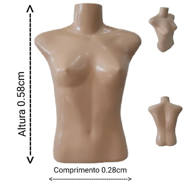 Imagem de Manequim feminino adulto (Busto Slim P.36) na cor bege