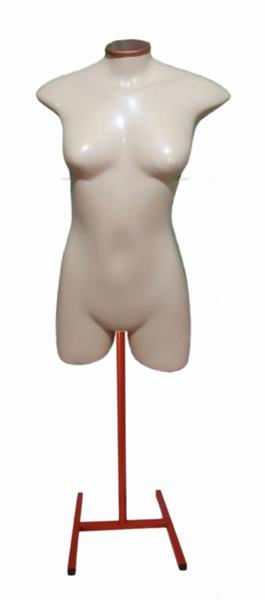 Manequim feminino adulto (meio corpo jó N.36) bege com tampa e pedestal H na cor Rose - Ksouza manequins Imagem de Manequim feminino adulto (meio corpo jó N.36) bege com tampa e pedestal H na cor Rose