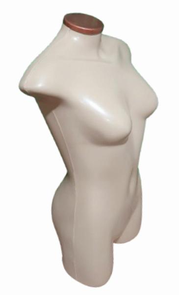 Manequim feminino adulto (meio corpo jó N.36) bege com tampa e pedestal H na cor Rose - Ksouza manequins Imagem de Manequim feminino adulto (meio corpo jó N.36) bege com tampa e pedestal H na cor Rose