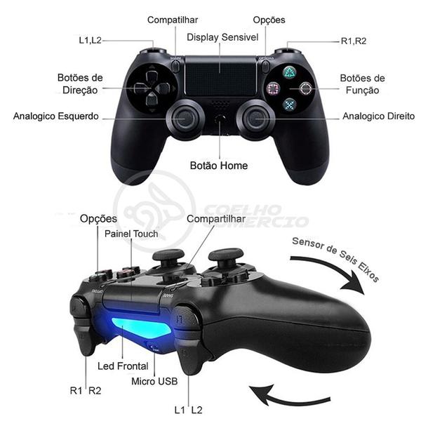 Imagem de Manete Controle Compativel Playstation PS4 Bluetooth Nº17