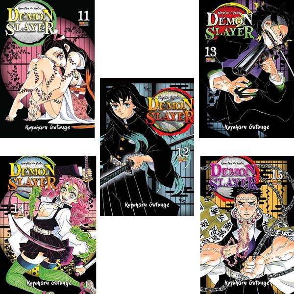 Imagem de MANGA DEMON SLAYER KIMETSU NO YAIBA - Coleção vol 11 ao 15