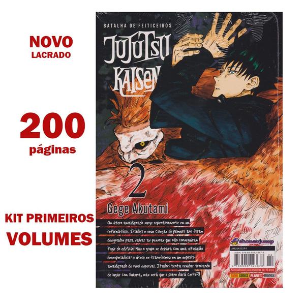 Imagem de Mangá Jujutsu Kaisen Batalha De Feiticeiros Kit Primeiros Volumes:  Zero 01 02 03 e 04 ( LACRADOS)