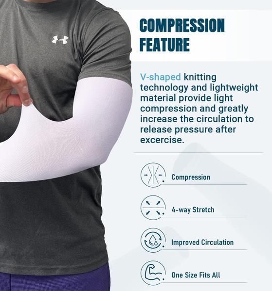 Mangas de braço Aegend Sun Protection Cooling Compression Pretas Imagem de Mangas de braço Aegend Sun Protection Cooling Compression Pretas
