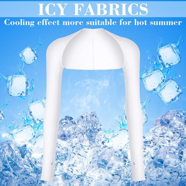 Imagem de Mangas de braço SATINIOR Cooling Shawl anti-UV para mulheres x4