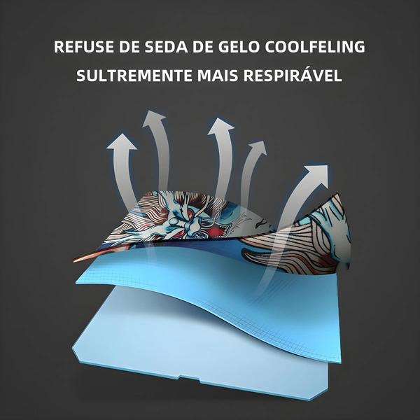 Imagem de Mangas de Compressão de Gelo Seda para Esportes - UV, Ciclismo e Golfe - Masculino e Feminino