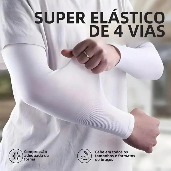 Mangas de Proteção UV Respiráveis - 3 Pares para Esportes e Atividades ao Ar Livre Imagem de Mangas de Proteção UV Respiráveis - 3 Pares para Esportes e Atividades ao Ar Livre