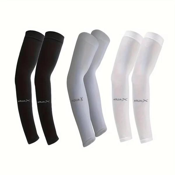 Mangas de Proteção UV Respiráveis - 3 Pares para Esportes e Atividades ao Ar Livre Imagem de Mangas de Proteção UV Respiráveis - 3 Pares para Esportes e Atividades ao Ar Livre