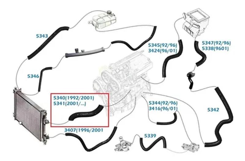 Imagem de Mangote Entrada Radiador Honda Civic 2001/... 19501plcj00