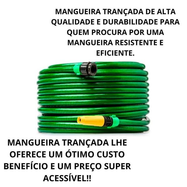 Imagem de Mangueira 20m reforçada trançada irrigação jardim esguicho