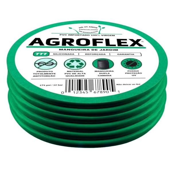 Imagem de Mangueira Agroflex 100 M Com Enrolador Tramontina