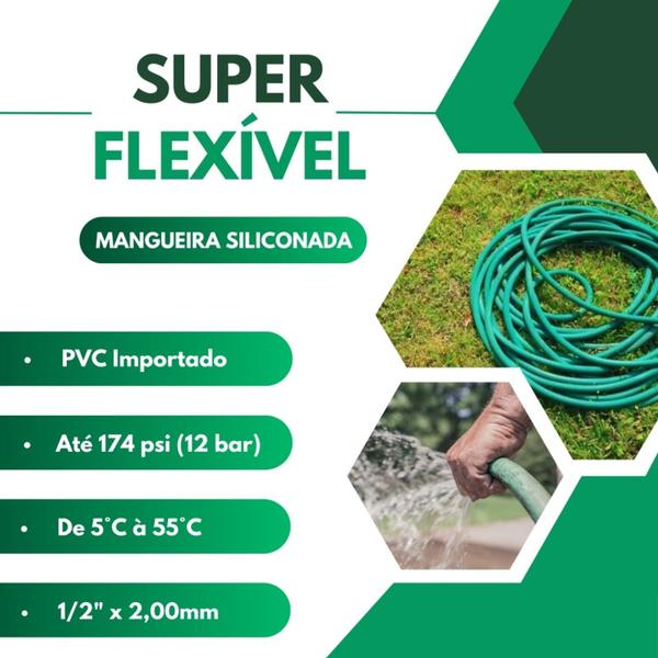 Imagem de Mangueira AgroFlex 30 M com Suporte Tramontina