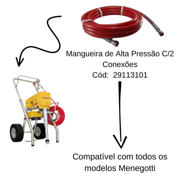 Imagem de Mangueira Alta Pressão 1/4 x 7,5 Metros 3.300 Psi Universal