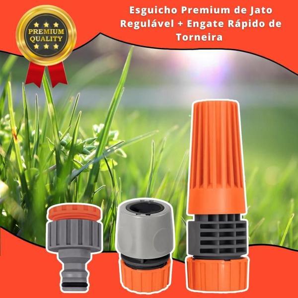 Imagem de Mangueira AquaFlex Laranja 15m - PVC, Resistente 12 bar