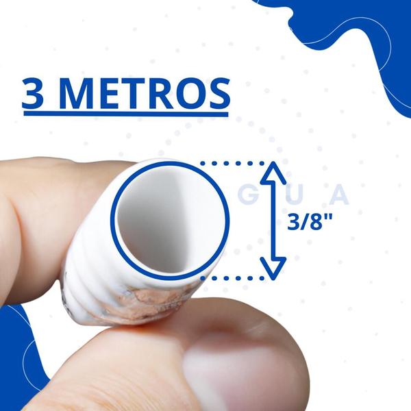 Imagem de Mangueira Atóxica Chop Cerveja Purificador Agua 3/8 '' 3 Mts