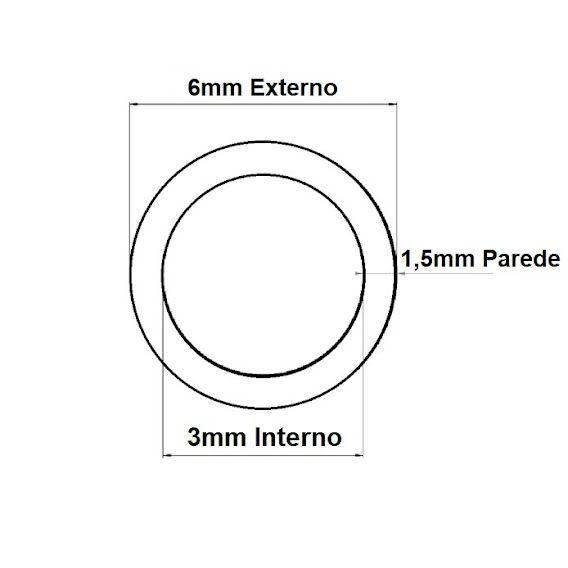 Imagem de Mangueira Borracha Lisa Combustível Gasolina 2,5mm 2mt